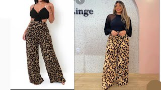 How to cut and sew a Palazzo Pant [upl. by Ahsiekal214]