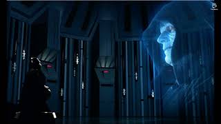 Star Wars The Empire Strikes Back Vader talks to the Emperor fandub James Earl Jones tribute [upl. by Gainer507]