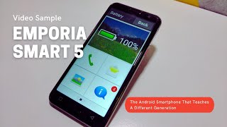 Emporia SMART 5  The Smartphone Made For The Elderly  1080p Video Sample [upl. by Haynes]