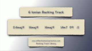 G Ionian Mode Backing Track [upl. by Eboj541]