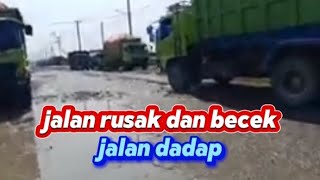 jalan rusak parah di pinggir bantaran sungai cengin dadap kabupaten Tangerang [upl. by Lednyc]