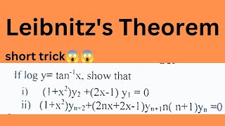 Lec2 Leibnitzs Theorem in details with important examplescalculus [upl. by Oirram470]