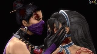 Mortal Kombat Mileena and Kitana Tag Ladder Walkthrough and Ending [upl. by Hepsibah317]