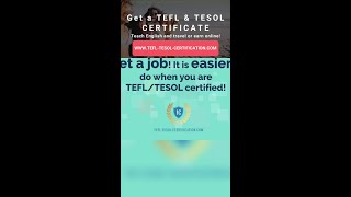 TEFLTESOL cert Get resume and demo lesson support too [upl. by Mail]