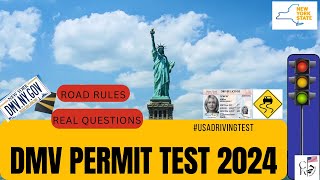 New York DMV Written Test 2024  DMV Practice Test NY 2024  NY Practice Permit Test  NEW YORK [upl. by Hoy319]