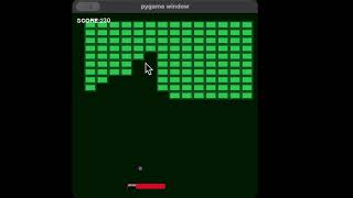 Pygameで制作したブロック崩しゲーム【Python応用例】 [upl. by Tewell]