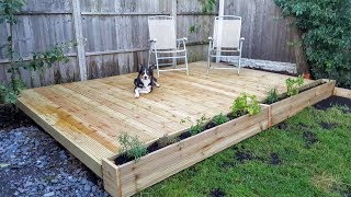 Girl Builds DIY Decking amp Planters  The Carpenters Daughter [upl. by Yddub]