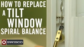 How to Replace a Tilt Window Spiral Balance [upl. by Ahiel]