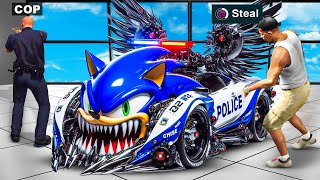 Stealing 10000000 POLICE CAR In GTA 5 [upl. by Nicholl]