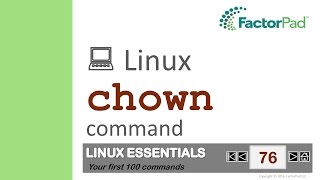 Linux chown command summary with examples [upl. by Eiramannod]