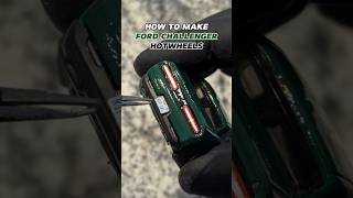 HOW TO MAKE FORD CHALLENGER HOTWHEELS hotwheels ford challenger diy tutorial musclecar [upl. by Cherian360]