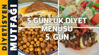 5 GÜNLÜK DİYET MENÜSÜ  5 GÜN  Diyetisyen Andaç Yeşilyurt [upl. by Claudette]