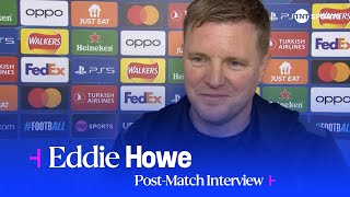 Newcastle 41 PSG PostMatch  Eddie Howe reflects on a monumental Champions League victory 🎥 [upl. by Elodie646]