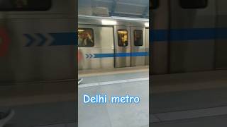 🚇 Delhi metro  Blue line  metro station delhi metro delhimetro train rail station shorts [upl. by Niabi949]