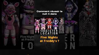 La nuit 4 de Five Nights at Freddys Sister Location fnaf gaming fnafsisterlocation jeuxvidéo [upl. by Mahalia]