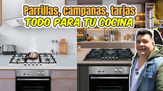 ELECTRODOMÉSTICOS de COCINA modernos🚰🔌 ESTUFAS campanas BUENAS BONITAS Y BARATAS 🎛️⏲️ [upl. by Etnoved]