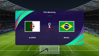 Algeria vs Brazil l World Cup 2024 qualifiers l Neymar vs Mahrez PES [upl. by Gennie]