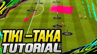 FIFA 21  HOW TO PLAY TIKI TAKA  Custom TacticsInstructions for TIKI TAKA  FIFA 21 ULTIMATE TEAM [upl. by Don]