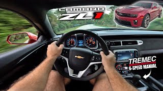 1 Minute of you driving a Camaro ZL1 EARLY MORNING POV [upl. by Romelda]