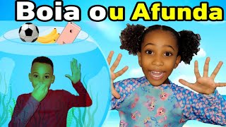 Brincando com meu irmão Davizinho de Boia e Afunda  Vídeo For Kids [upl. by Aven842]