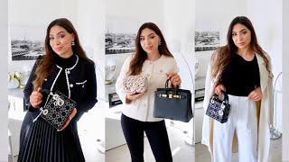 Fall Luxury Outfits Styled With Chanel Dior amp Hermes  Goelia Try On Haul [upl. by Eveline]