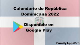 Calendario de República Dominicana 2022 [upl. by Nileek5]