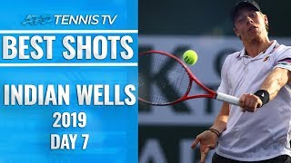 Best Shots amp Rallies Indian Wells 2019 Day 7 [upl. by Anatnom]