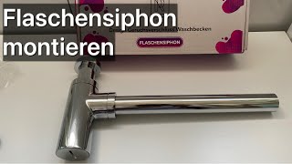 Flaschensiphon für Waschbecken montieren [upl. by Eelymmij]