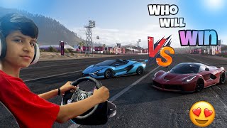 LAMBORGHINI VS FERRARI😧 KON JITEGA [upl. by Tobie]