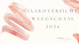 Weegschaal  Jaaroverzicht 2024 [upl. by Joni]