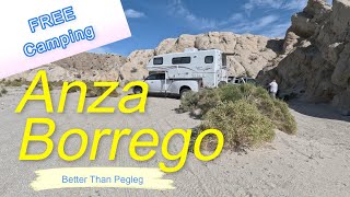 Camp FREE At Coachwhip Canyon In Anza Borrego State Park Better Than Pegleg [upl. by Perle]