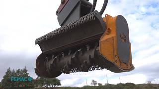 FEMAC  T15 DF160 REV  TRINCIATRICE IDRAULICA  HYDRAULIC MULCHER [upl. by Goldy345]