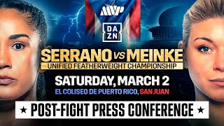 AMANDA SERRANO VS NINA MEINKE amp JAKE PAUL VS RYAN BOURLAND POST FIGHT PRESS CONFERENCE LIVESTREAM [upl. by Eiboh]