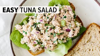 BEST TUNA SALAD RECIPE  easy amp healthy [upl. by Snahc400]