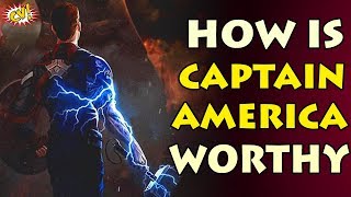 How Is Captain America Worthy To Lift Mjolnir Explained  ComicVerse [upl. by Jorgenson]