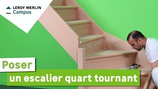 Comment poser un escalier quart tournant [upl. by Aital444]