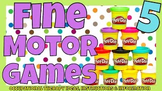 Play Doh 5 Therapy Games  Fine motor  Sensory Processing  Tactile discrimination  Emotions [upl. by Terena]