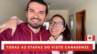 VISTO PARA O CANADÁ 2021 Como foi nossa aplicação de forma independente Etapas valores e [upl. by Cord]