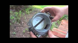 HOW TO CLEAN THROTTLE BODY 9599 57L Vortec [upl. by Ayita]