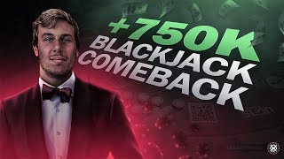 750K BLACKJACK COMEBACK OF THE CENTURY IN VEGAS [upl. by Budding]