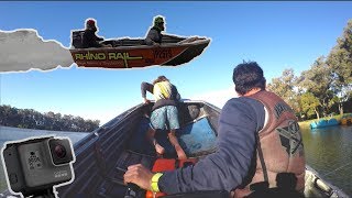 RIDE in a Dinghy Derby race TINNY gopro on motor [upl. by Seppala]