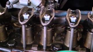 Slow motion  chevrolet 250 inline 6 valve train [upl. by Ahsercal119]