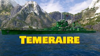 Meet The Temeraire Tier 8 British Battleship World of Warships Legends [upl. by Nonnek757]