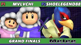 SX 567 GRAND FINALS  mvlvchi Ice Climbers Fox Vs shoelegend88 L Falco Smash Melee  SSBM [upl. by Orlanta]