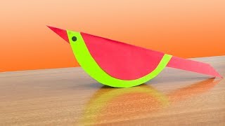 How to Make Paper Bird  Origami DIY Easy Paper Folding Bird [upl. by Eserrehs]