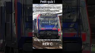 Quiz du vendredi soir  train quiz rail rer sncf ratp [upl. by Niu]