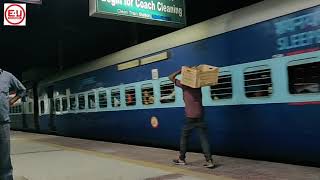 CHAMBAL EXPRESS Train Arrives Mughalsarai Junction Railway Station [upl. by Yedsnil]