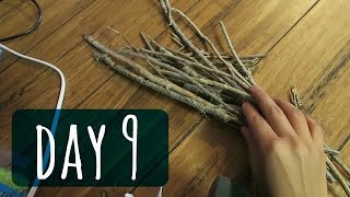 VLOGMAS DAY 9  MAKING A TWIG CHRISTMAS TREE [upl. by Antonino]