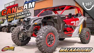 Walkaround  2024 CanAm® Maverick X3 X ds Turbo RR Fiery Red amp Hyper Silver [upl. by Shippee202]