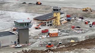 Live Nuuk Airport quotConstruction Tourquot 14092024 [upl. by Lorri683]